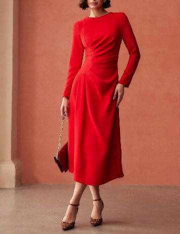 Rochie medie MOTF, rosu