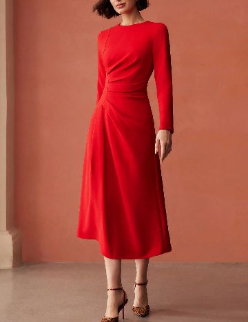 Rochie medie MOTF, rosu