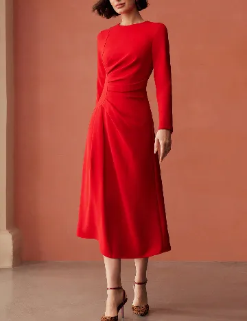 Rochie medie MOTF, rosu