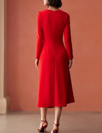 Rochie medie MOTF, rosu