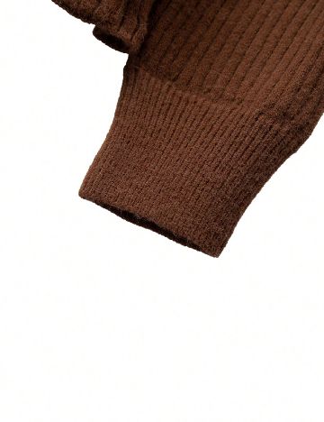 Cardigan SHEIN CURVE, maro