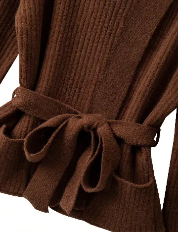 Cardigan SHEIN CURVE, maro