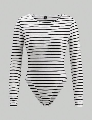 Set body 2 bucati SHEIN, alb/negru