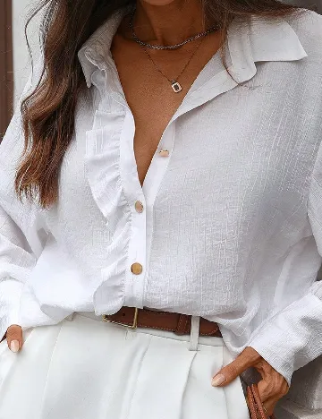 Camasa SHEIN, alb