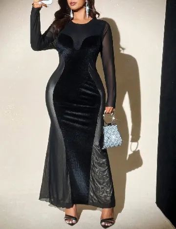 Rochie lunga SHEIN CURVE, negru