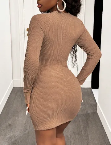 Rochie scurta SHEIN, maro