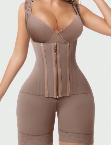 Salopeta modelatoare SHEIN, roz pudra inchis