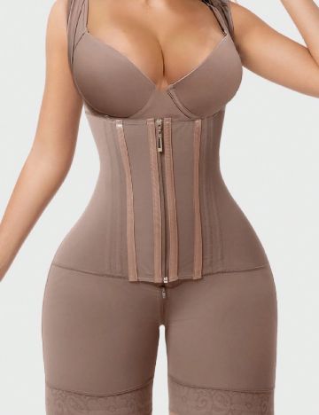 Salopeta modelatoare SHEIN, roz pudra inchis