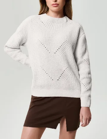 Pulover Sinsay, alb