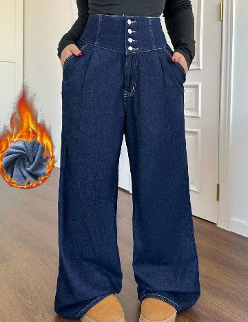 Blugi SHEIN CURVE, albastru