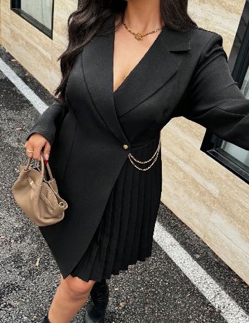 Rochie scurta SHEIN CURVE, negru