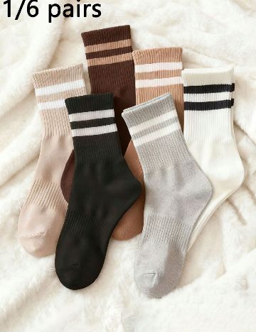 Set sosete 6 perechi SHEIN, mix culori