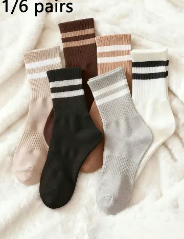 Set sosete 6 perechi SHEIN, mix culori