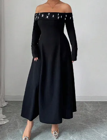 Rochie lunga SHEIN CURVE, negru