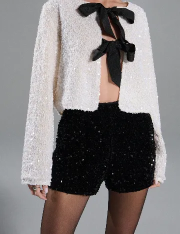 Pantaloni scurti Sinsay, negru