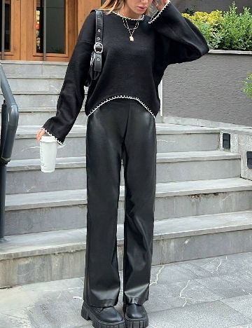 Bluza Oversize SHEIN, negru