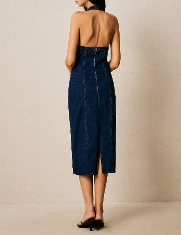 Rochie medie SHEIN, bleumarin