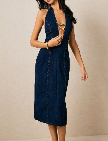 Rochie medie SHEIN, bleumarin