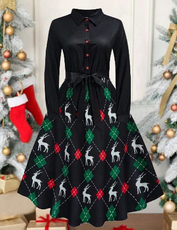 Rochie lunga SHEIN CURVE, negru