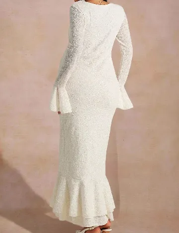 Rochie lunga SHEIN Maternity, alb