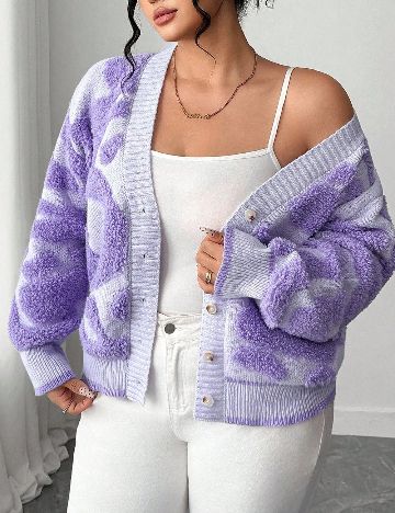 Cardigan SHEIN CURVE, mov