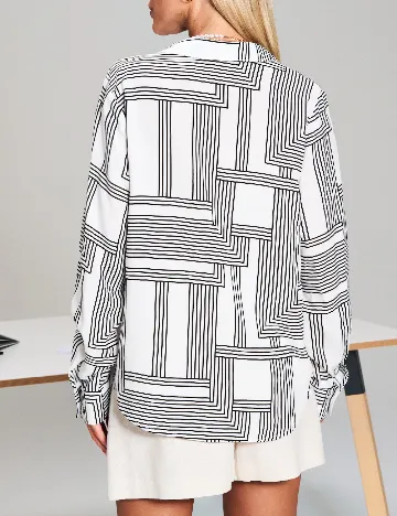 Bluza Sinsay, alb/negru