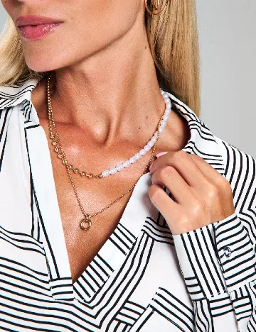 Bluza Sinsay, alb/negru