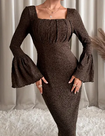 Rochie lunga SHEIN, maro