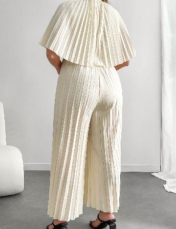 Salopeta SHEIN CURVE, ecru