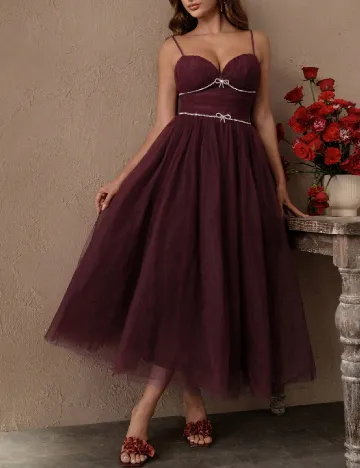 Rochie lunga Savoree, visiniu