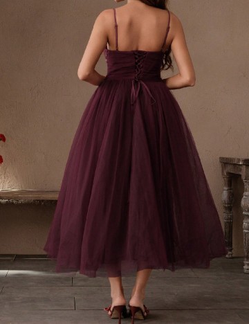 Rochie lunga Savoree, visiniu