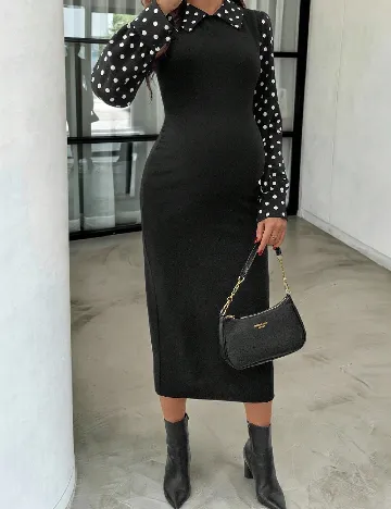 Rochie medie SHEIN Maternity, negru