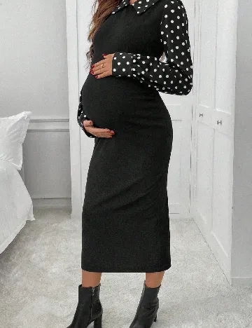 Rochie medie SHEIN Maternity, negru