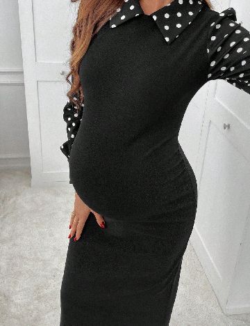 Rochie medie SHEIN Maternity, negru