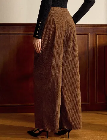 Pantaloni SHEIN, maro