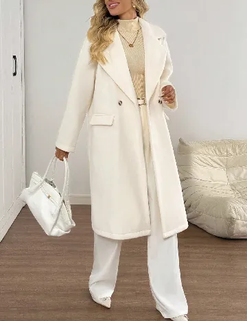 Palton SHEIN, ecru