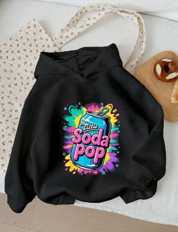 Hanorac Shein Kids, negru