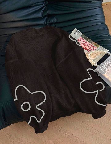 Pulover SHEIN CURVE, maro