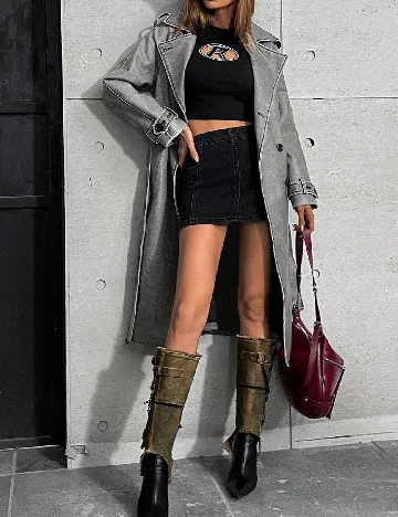 Palton Aveloria, gri