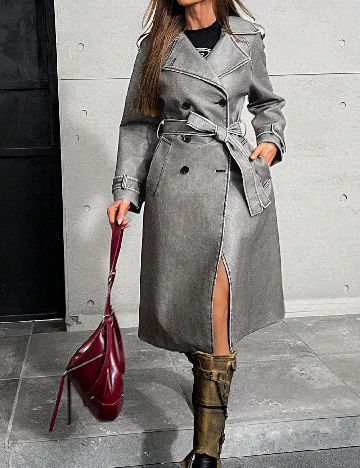 Palton Aveloria, gri