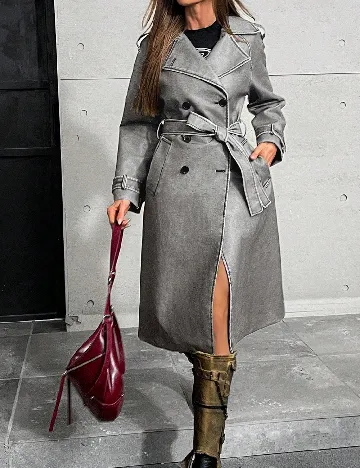 Palton Aveloria, gri