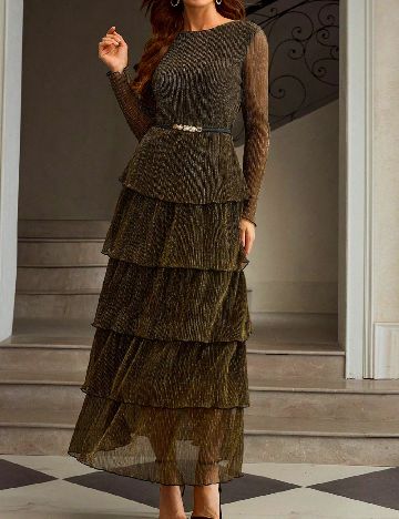 Rochie lunga SHEIN, verde