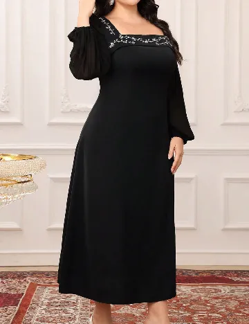Rochie medie SHEIN CURVE, negru
