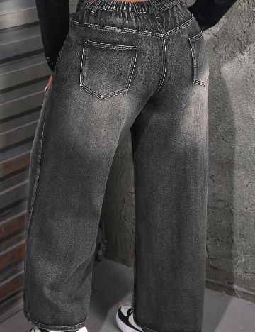 Blugi SHEIN CURVE, gri inchis