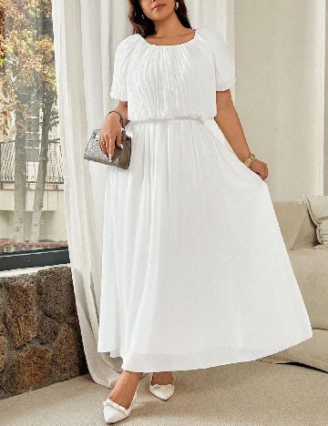 Compleu SHEIN CURVE, alb