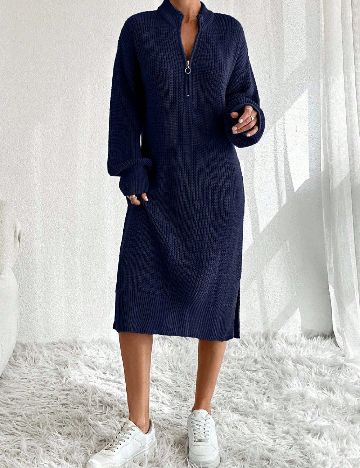 Rochie medie SHEIN, bleumarin