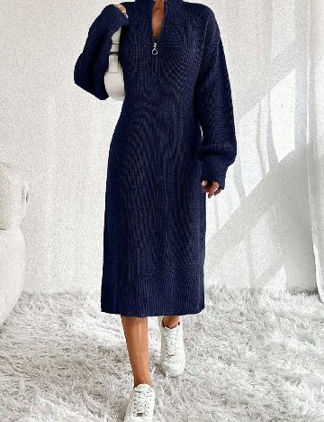 Rochie medie SHEIN, bleumarin