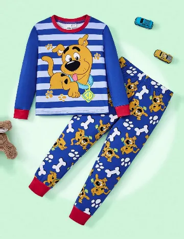 Pijama Shein Kids, albastru
