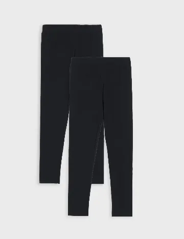 Set colanti 2 perechi Sinsay, negru