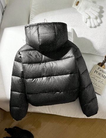 Geaca reversibila Shein Kids, alb/negru